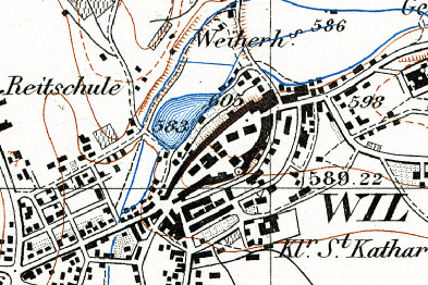 Datei:Wiler Weiherhus Siegfriedkarte 1900.jpg